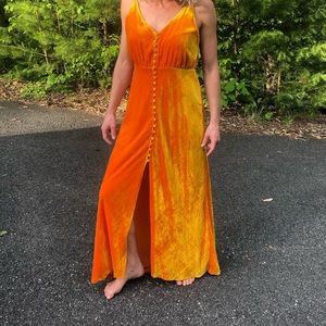 Velvet sunset dress